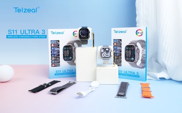 Telzeal S11 Ultra 3 – ساعة AMOLED ذكية مع مساعد AI