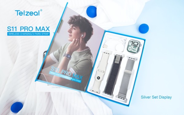 Telzeal S11 Pro Max – ساعة ذكية AMOLED مع مكالمات واضافة صور