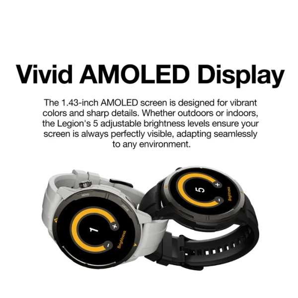 ساعة AGM Legion | متينة | شاشة AMOLED  نظام تحديد المواقع العالمي (GPS) | بوصلة