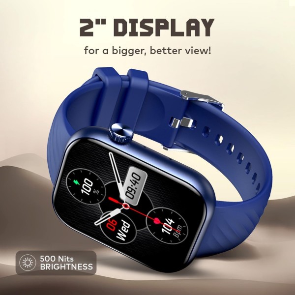 itel ISW-015 Smartwatch – شاشة 2.01" HD، مكالمات بلوتوث، مقاومة ماء IP68، 100+ وضع رياضي