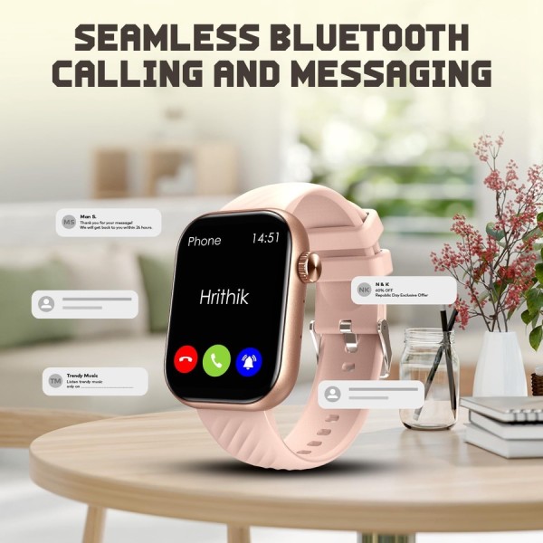 itel ISW-015 Smartwatch – شاشة 2.01" HD، مكالمات بلوتوث، مقاومة ماء IP68، 100+ وضع رياضي