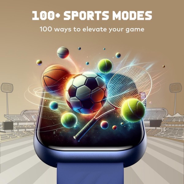 itel ISW-015 Smartwatch – شاشة 2.01" HD، مكالمات بلوتوث، مقاومة ماء IP68، 100+ وضع رياضي