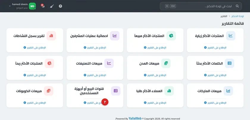 الرسم البياني الدائري لتوزيع الطلبات حسب أجهزة العملاء