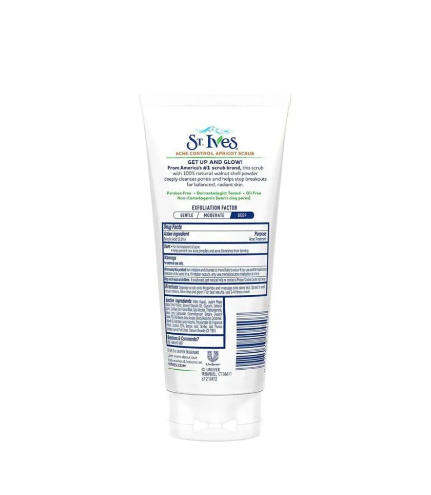 سانت ايفز  اكني كنترول سكراب للوجه بالمشمش 170 جرام  | ST. Ives Acne Control Apricot Face Scrub170gm