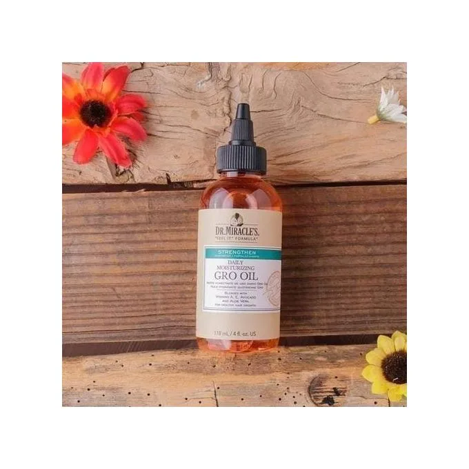 دكتور ميركل  جرو أويل زيت الترطيب اليومي لنمو الشعر وتقوية فروة الرأس 118 مل  ا Dr. Miracle's Daily Moisturizing Gro Oil for Hair Growth & Scalp Care – 118ml