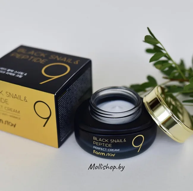 فارم ستاي كريم بالحلزون الاسود والبيبتدات | Farm Stay Black Snail & Peptide9 Perfect Cream