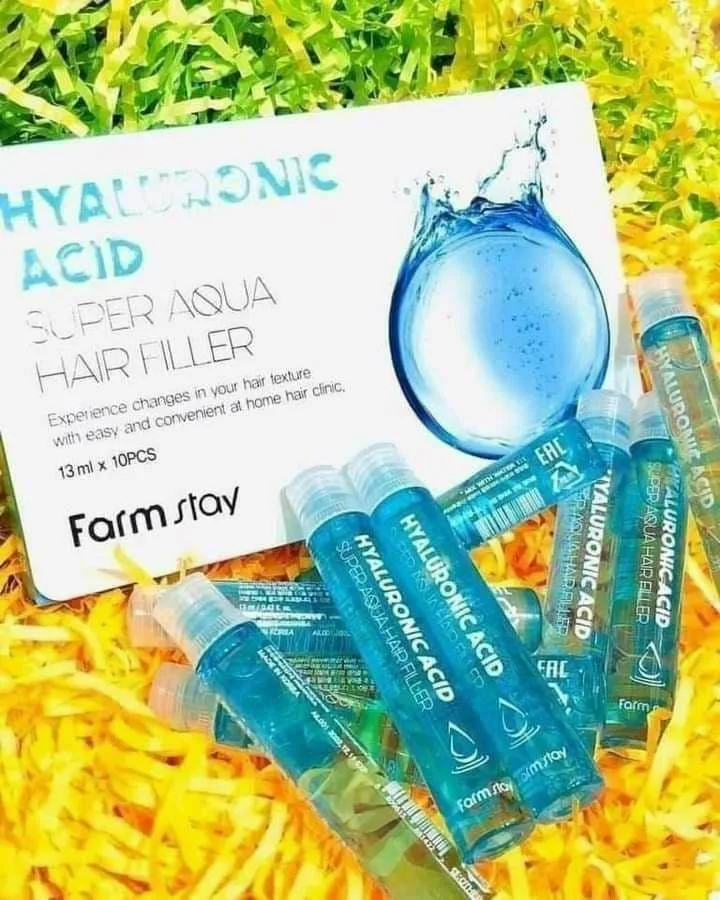 فارم ستاي امبولات فيلر من ماء الكولاجين لمعالجة الشعر وزيادة كثافته بالترطيب الكامل  | Farm Stay 10-Piece Collagen Water Full Moist Treatment Hair Filler