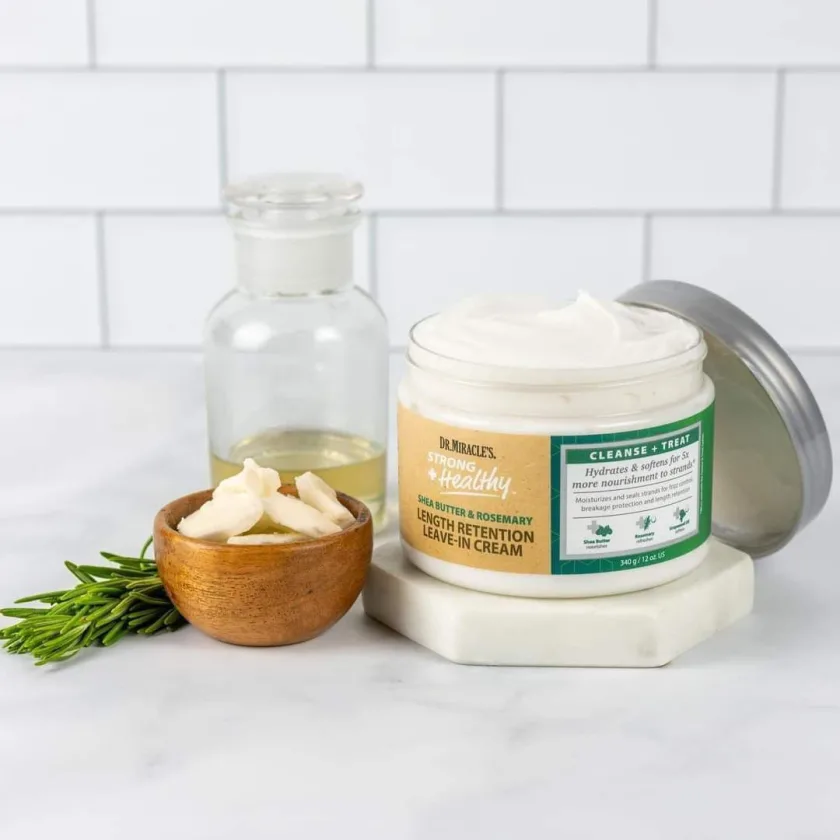 دكتور ميركل كريم ليف ان بزبدة الشيا والروزماري | Dr. Miracle's Strong & Healthy Length Retention Leave In Cream  Shea Butter, Rosemary