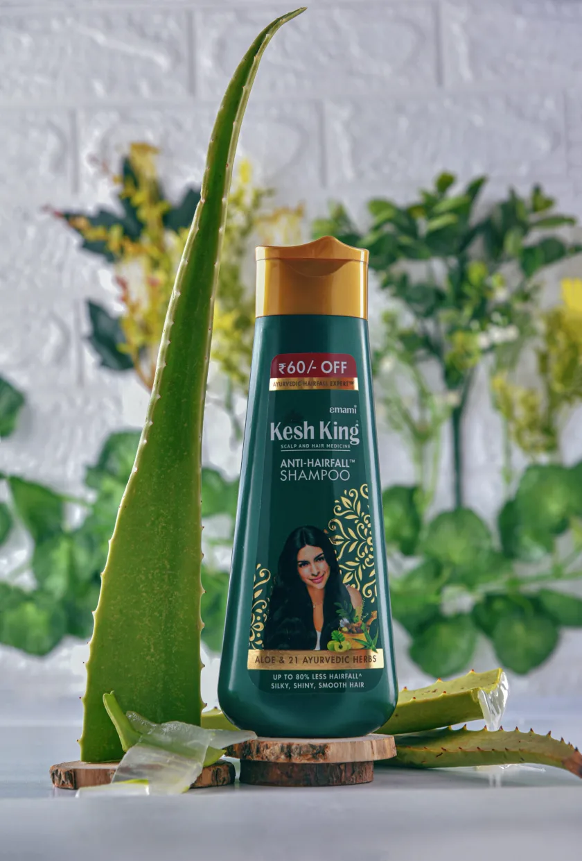 شامبو كيش كينج  بالصبار للعناية بالشعر  340 ملل  |  Kesh King Anti Hairfall Shampoo with aloe and 21 herbs, 340ml