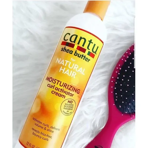 كانتو كريم كيرلى اكتيفيتور لترطيب الشعر 355 مل | Cantu shea butter for natural hair moisturizing curl activator cream 355 ml