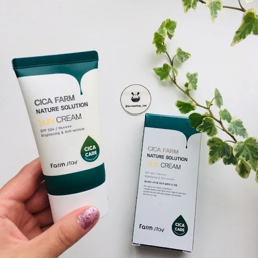 فارم ستاي سيكا فارم سولوشن صن كريم   صن بلوك | Farm Stay Cica Farm Nature Solution Sun Cream Nature