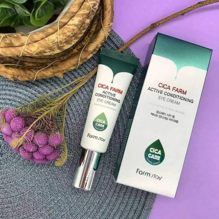 فارم ستاي بلسم للعين بالسيكا | Farm Stay Cica Active Conditioning Eye Cream