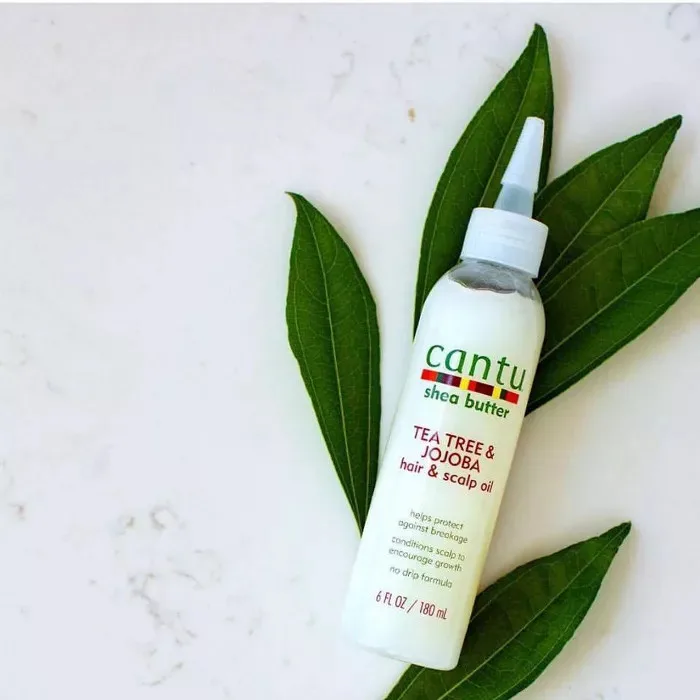كانتو زيت بزبدة الشيا وشجرة الشاي والجوجوبا للشعر وفروة الرأس 180 مل |  Cantu tea tree & jojoba hair & scalp oil