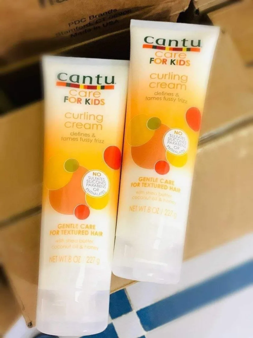 كانتو كريم تجعيد الشعر للأطفال للشعر الكيرلي 227 جم | Cantu Care For Kids Curling Cream - 8oz / 227gm