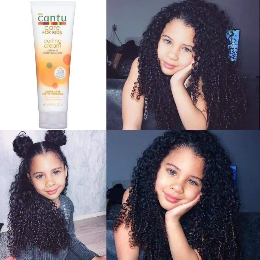 كانتو كريم تجعيد الشعر للأطفال للشعر الكيرلي 227 جم | Cantu Care For Kids Curling Cream - 8oz / 227gm