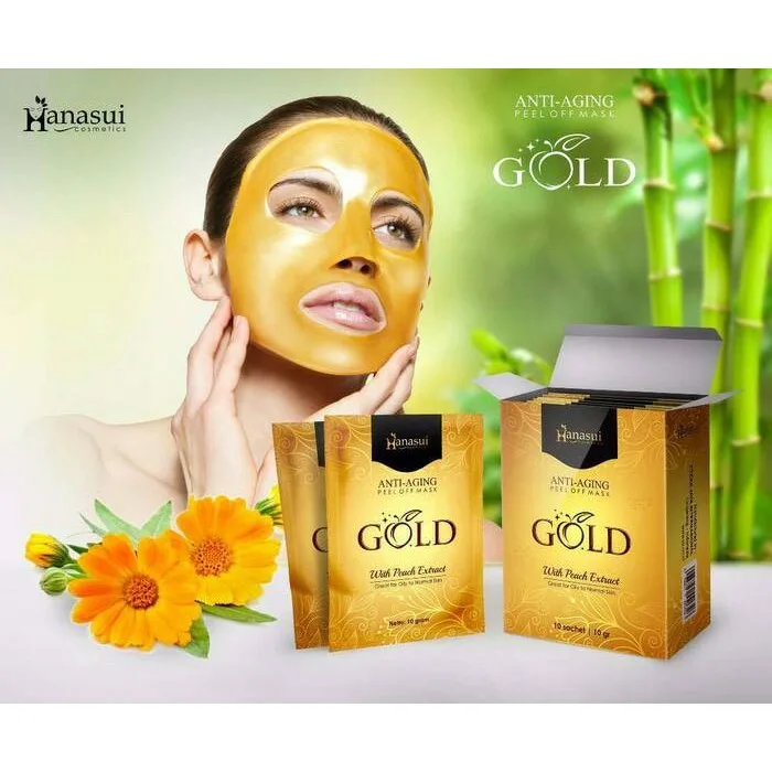 هناسي ماسك تقشير الذهب المضاد للشيخوخة  ا hanassui Anti-Aging Gold Peel Off Mask - Box