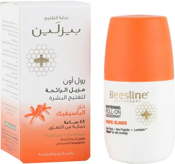 بيزلين رول أون مزيل الرائحة لتفتيح البشرة - جزر الباسيفيك | Beesline Whitening Roll-On Deodorant  pacific islands
