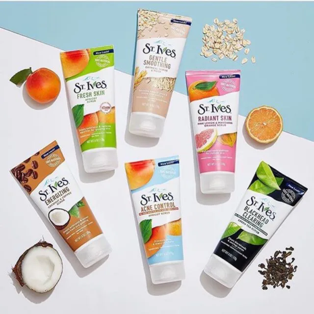 سانت ايفز  ماسك و سكراب بالشوفان يساعد على التنعيم 170 جرام  | ST. Ives Gentle Smoothing Oatmeal Face Scrub & Mask 170gm