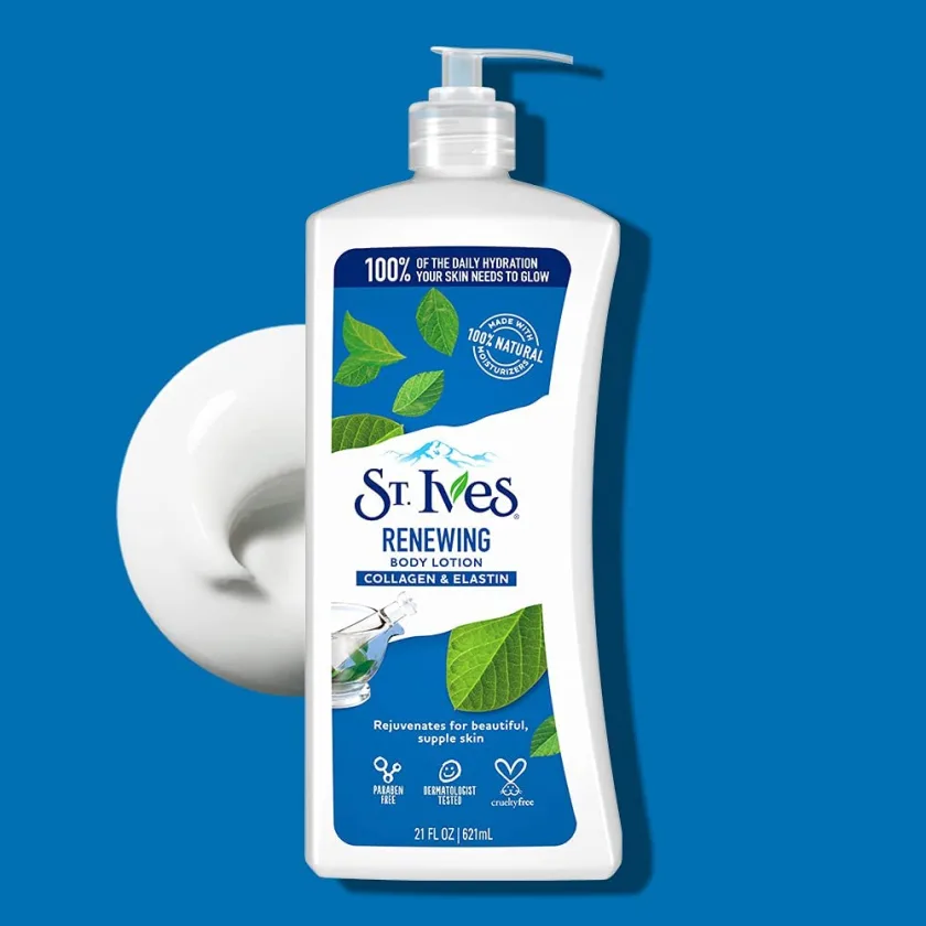 سانت ايفز لوشن ترطيب الجسم  بالكولاجين والإيلاستين  621 مل  - St. Ives Skin Renewing Collagen and Elastin Lotion 621 ml