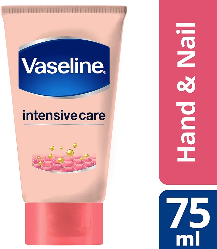 فازلين كريم لليدين الصحية والأظافر القوية بالكيراتين 75مل | Vaseline Healthy Hands And Stronger Nails Cream with Keratin 75 ml