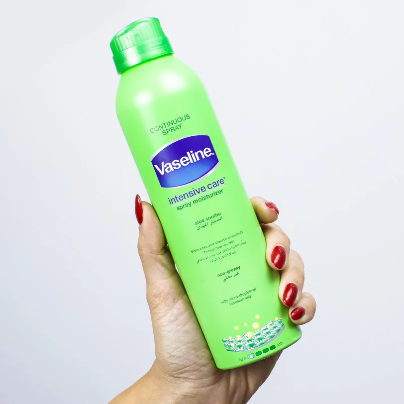 فازلين سبراى لوشن بالصبار للبشرة الجافة 190مل | Vaseline Intensive Care Aloe Soothe Spray Moisturiser 190 ml