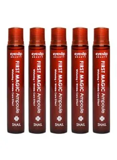 اينليب امبول هلام الحلزون فيرست ماجيك للوجه ( 13 مل * 5 امبولات ) | (13ml X 5PCS) eyenlip first magic snail ampoules