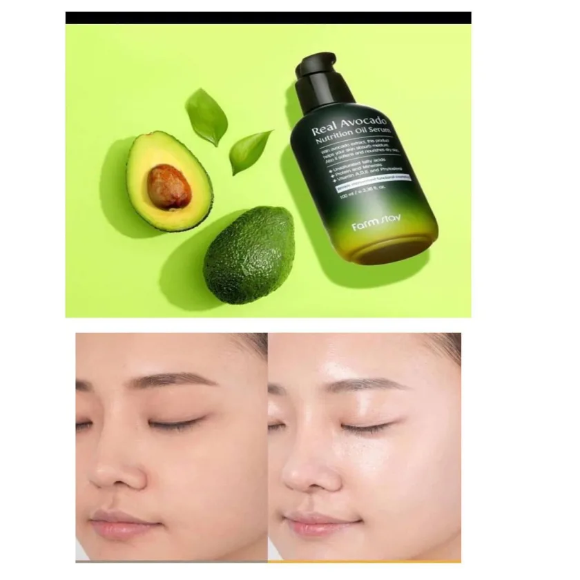فارم ستاي سيروم زيت الأفوكادو المغذي - متعدد الألوان 100س | FARM STAY Real Avocado Nutrition Oil Serum Multicolour 100mm