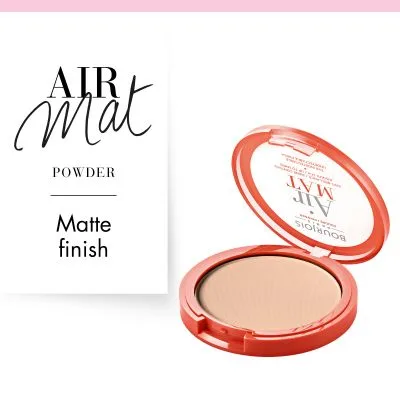برجوا بودرة الوجه اير مات 02 لايت بيج  | Bourjois Powder Air Mat 02 Light Beige