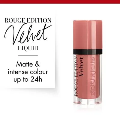 برجوا احمر شفاه اوديشن فيلفت  - 28 شوكوبينك | Bourjois Rouge Edition Velvet Liquid Lipstick 28 Chocopink