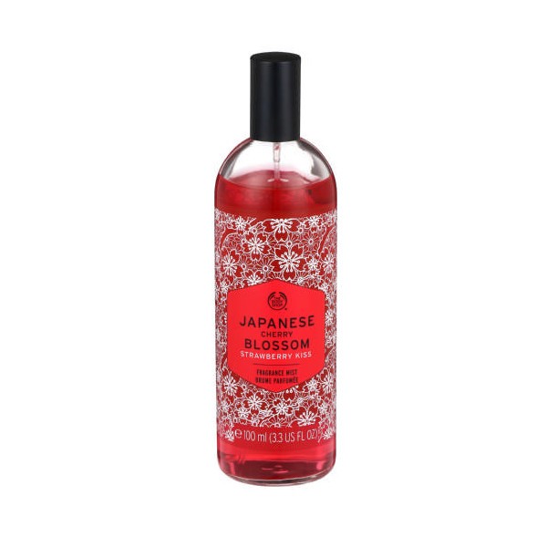 ذابودى شوب ميست جابنيز شيرى بلوسوم الفراولة ا The Body Shop Japanese Cherry Blossom Strawberry Kiss Body Mist 100ml
