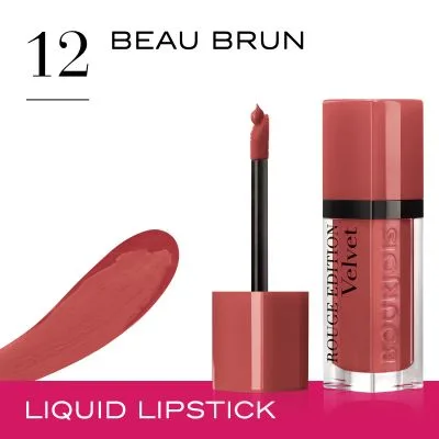 برجوا احمر شفاه اوديشن فيلفت  - 12  | Bourjois Rouge Edition Velvet Liquid Lipstick 12 BEAU BRUN