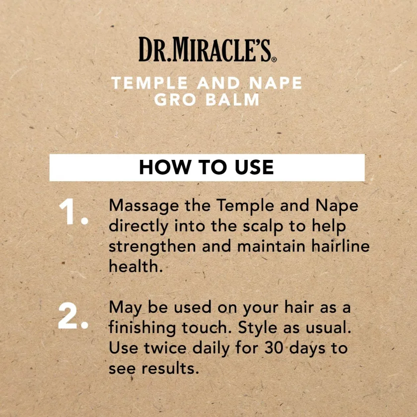كريم د. ميركل لعلاج تساقط الشعر و انبات الشعر   |  Dr. Miracle's Temple - Nape Gro Balm Super Strength