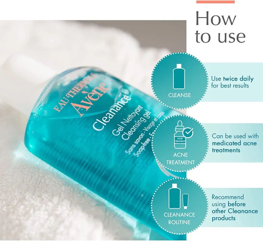 افين كلينانس جل منظف بدون صابون 200ملل | Avene Cleanance Cleansing Gel