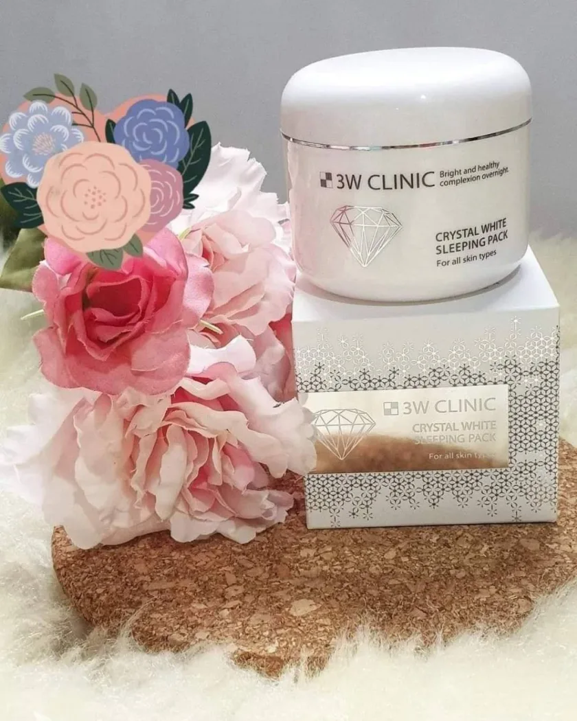 3دبليو كلينك ماسك النوم لتفتيح البشرة | 3W clinic Crystal White Sleeping Pack