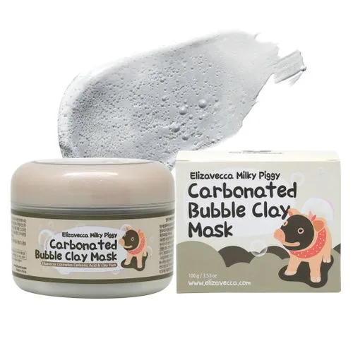 إليزافيكا قناع الطين الفقاعي Milky Piggy  المكربن  100 مل  |    Elizavecca Milky Piggy Carbonated Bubble Clay Mask - 100g