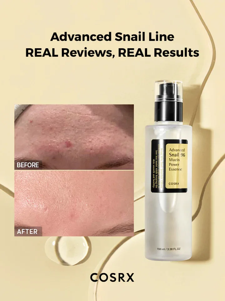 كوزركس إيسنس الحلزون المتقدم 96% لترطيب وتجديد البشرة 100 مل | COSRX Advanced Snail 96 Mucin Power Essence 100ml