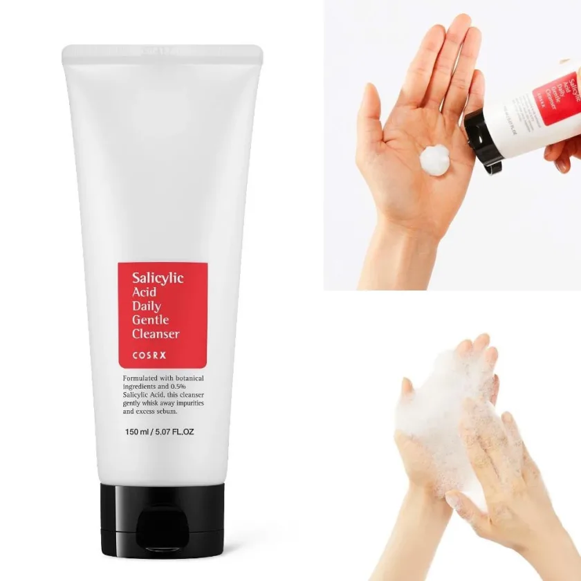 كوزركس غسول يومي لطيف بحمض الساليسيليك لتنقية البشرة وتقليل الحبوب 150 مل | COSRX Salicylic Acid Daily Gentle Cleanser 150ml