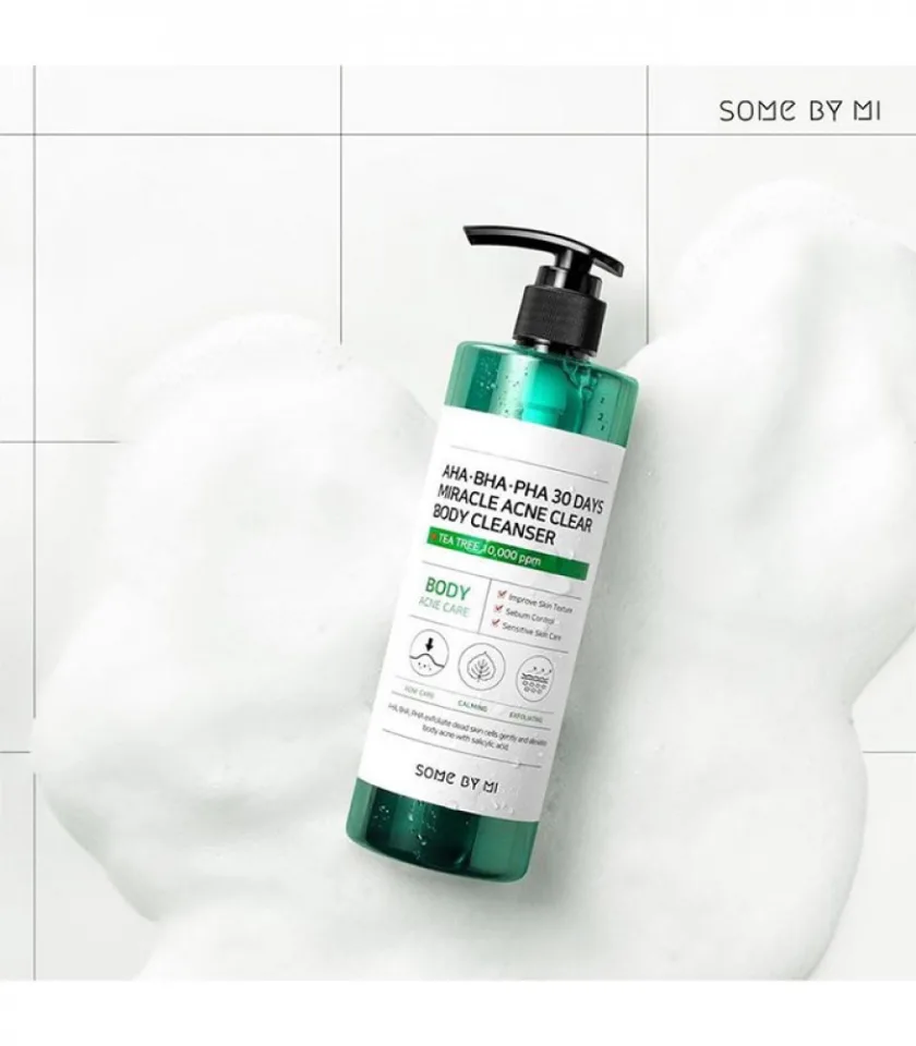 سام باي مي غسول جسم أحماض التقشير المعجزة لعلاج الحبوب 400 جرام   |   SOME BY MI AHA.BHA.PHA 30 Days Miracle Clear Body Cleanser 400g