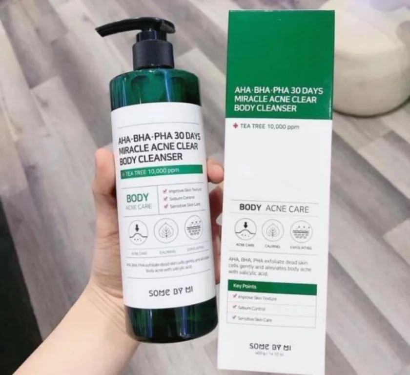 سام باي مي غسول جسم أحماض التقشير المعجزة لعلاج الحبوب 400 جرام   |   SOME BY MI AHA.BHA.PHA 30 Days Miracle Clear Body Cleanser 400g