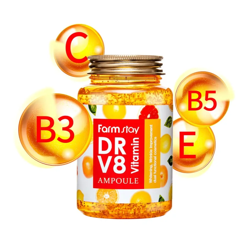 فارم ستاي DR-V8 فيتامين أمبول 250 مل   |   Farm stay DR-V8 Vitamin Ampoule - (250ml)
