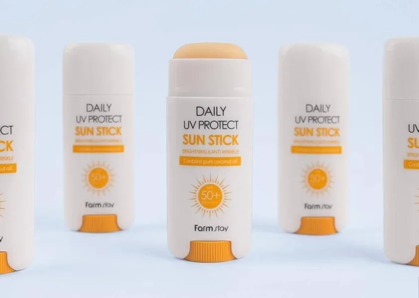 فارم ستاي كريم الوقاية من اشعة الشمس صن بلوك استيك 16جم  |  Farmstay  Daily UV Protect Sun Stick-16g SPF50+ PA++++ | Sunscreen