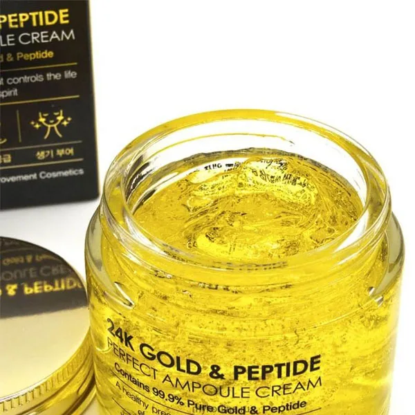 فارم ستاي كريم أمبول عيار 24 قيراط من الذهب والببتيد 80 مل   |  Farm Stay 24k gold peptide perfect ampoule cream - 80ML