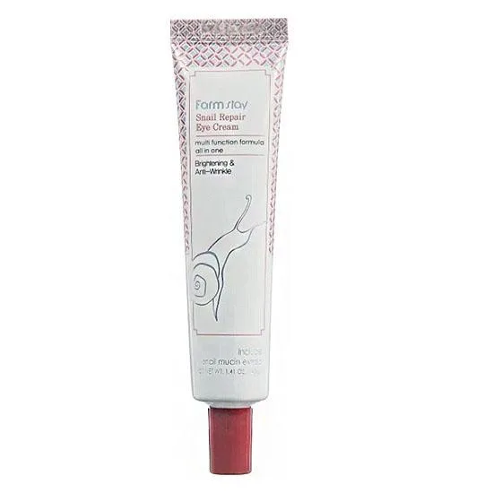 فارم ستاي كريم العين بالحلزون مضاد للتجاعيد 40 ملل  |  Farm stay Snail Repair Eye Cream - Brightening & Anti Wrinkle 40 ML