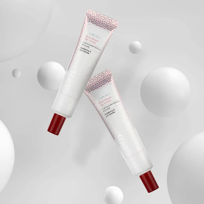 فارم ستاي كريم العين بالحلزون مضاد للتجاعيد 40 ملل  |  Farm stay Snail Repair Eye Cream - Brightening & Anti Wrinkle 40 ML