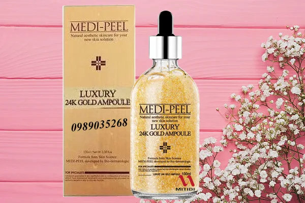 ميد بيل أمبولة ذهب عيار 24 فاخر 100 ملل  |  Medi Peel Luxury 24k Gold Ampoule 100ml