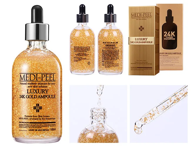 ميد بيل أمبولة ذهب عيار 24 فاخر 100 ملل  |  Medi Peel Luxury 24k Gold Ampoule 100ml
