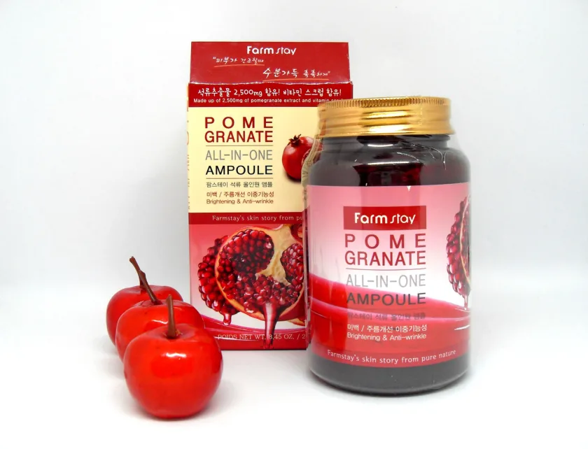 فارم ستاي أمبولة للوجه بالرمان 250 ملل  |  Farm Stay Pomegranate All In One Facial Ampoule - 250 ml