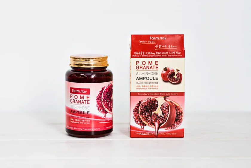 فارم ستاي أمبولة للوجه بالرمان 250 ملل  |  Farm Stay Pomegranate All In One Facial Ampoule - 250 ml