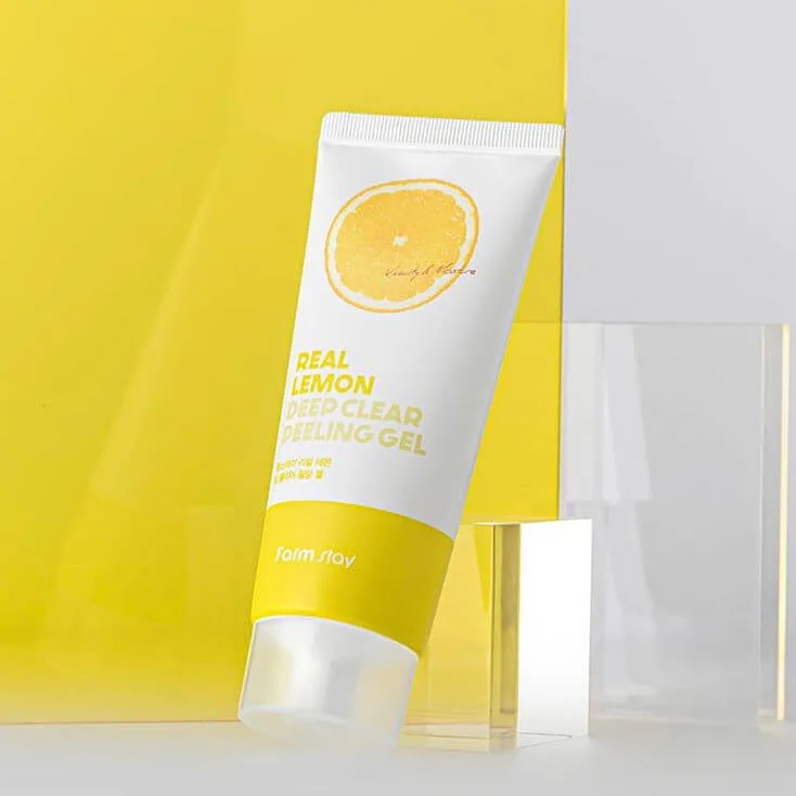 فارم ستاي جل تقشير باليمون 100ملل  |   Farm Stay Real Lemon Deep Clear Peeling Gel 100ml