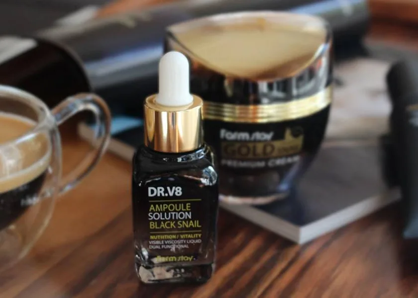 فارم ستاى سيروم الحلزون الأسود 30 ملل  |  Farm Stay Dr.V8 Black Snail Ampoule Solution 30 ml